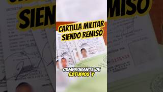 Cómo sacar la cartilla militar siendo remiso pt1 serviciomilitar tutorial shorts [upl. by Cissy]