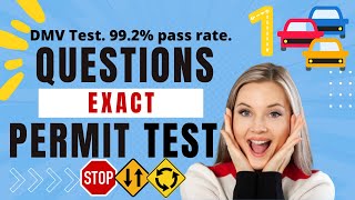 NEW 2022 Permit Exam for Drivers License PART 1Test Questions Actual DMVPASS 100 [upl. by Eissoj552]