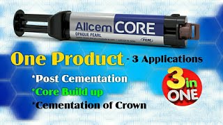 How to use Dental Resin CementCore Build upPost amp Crown cementation Dual Cure Resin Cement [upl. by Dranik]