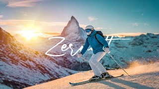 Zermatt  Skiing on the Matterhorns slopes Alvaro Saez  Cinematic Travel Video 4K [upl. by Tonie]