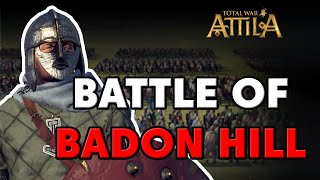 Total War Battle Battle of Badon Hill  RomanoBritish vs AngloSaxons  Cinematic Battle [upl. by Brunhild]