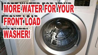 How to increase Water Level in Front Load Washer [upl. by Reifel]