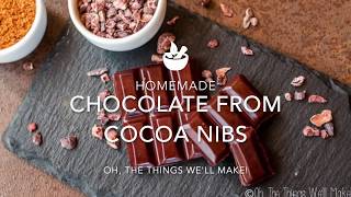 Chocolate from cocoa nibs [upl. by Brandwein]