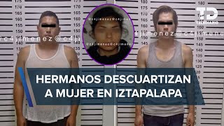 Hermanos son detenidos en Iztapalapa con hielera donde llevaban los restos de una joven [upl. by Ettelrac]