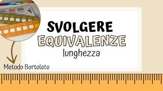 Equivalenze  Lunghezza con il Metodo Bortolato [upl. by Marlin]