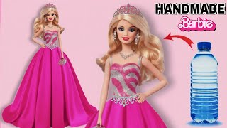 How To Make Bottle Doll  DIY Barbie Doll Making  Handmade Doll  Doll Dress Easy  Barbie Crafts [upl. by Lait]