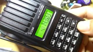 Cara menyimpan frekuensi ke dalam memori icom icv80 icom v80 japan radio yg3fzi amatir [upl. by Shoifet]