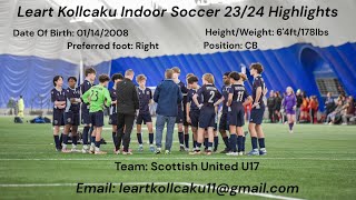 Leart Kollcaku 2324 Indoor Soccer Highlights [upl. by Ssitnerp683]