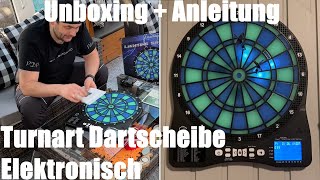 Turnart Dartscheibe Elektronisch 2022 Dartscheibe Elektronische Dartscheibe Unboxing und Anleitung [upl. by Melbourne600]