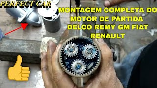 MONTAGEM DO MOTOR DE ARRANQUE DELCO REMY LINHA GM [upl. by Meelak899]