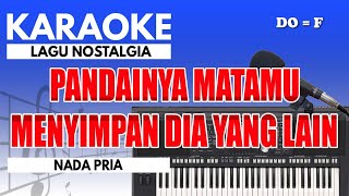 Karaoke  Antara Cinta Dan Dusta  Obbie Messakh  Nada Pria [upl. by Finella]