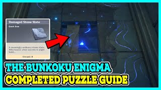 The Bunkoku Enigma quot8 Damaged Stone Slatequot FULL PUZZLE GUIDE Genshin Impact [upl. by Manheim]