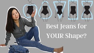 The right and WRONG jeans fit for YOUR shape straight flare boyfriend or skinny [upl. by Lazaro113]