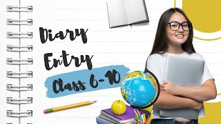 DIARY ENTRY CLASS 8  FORMAT  EXAMPLES [upl. by Assiram964]