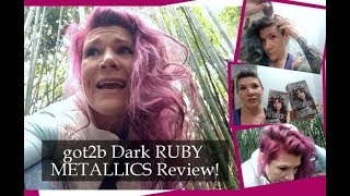 Schwarzkopf got2b Dark Ruby Metallics Red Hair Dye Review [upl. by Horgan]