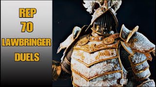 For Honor  REP 70 Lawbringer Duels  Intense 1v1 matches [upl. by Drain]