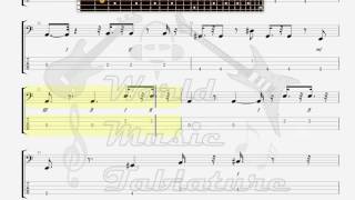 Dire Straits Lady Writer BASS GUITAR TAB [upl. by Chaker]