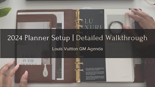 2024 Planner Setup  Flipthrough  LV Agenda  The Planner Aisle [upl. by Yggam913]