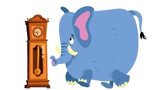 Hickory Dickory Dock  Kids Nursery Rhyme with Lyrics [upl. by Orban45]