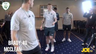 JOEs Flick Darts Challenge with Robbie Brady and James McClean [upl. by Alexina]