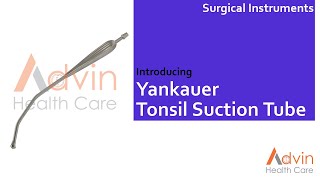 Yankauer Tonsil Suction Tube [upl. by Mathew]