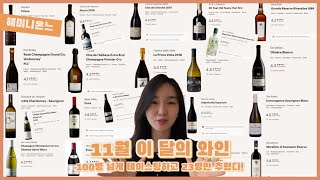 와인리뷰 11월 이달의 와인  100병 테이스팅하고 엑기스만 쏙쏙 뽑아 23병만 리뷰  레드와인 화이트와인 포트와인 디저트 와인까지 [upl. by Kirsten955]