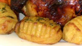 Hasselback Roast Potatoes Recipe [upl. by Mehalek]