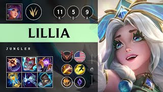 Lillia Jungle vs Graves Dominating  NA Grandmaster Patch 1422 [upl. by Aeriela]