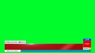 Lowerthird Animation Green Screen  Adobe After Effects [upl. by Nayve]