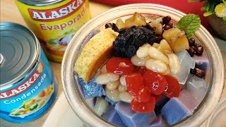 Ube Ginumis w Halohalo Toppings  Leche Flan amp Ube Halaya Recipe [upl. by Weirick92]