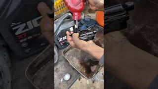 How to transmission oil change mechanic hondacars civiclovers [upl. by Derte]