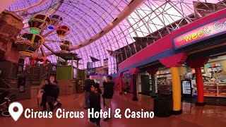 Walking Tour The Adventuredome Indoor Amusement park  Circus circus  Las Vegas 2024  Rides  kids [upl. by Idnib211]