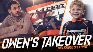 Coaching Owen My Son At Millbridge Speedway  Kyle Larson Vlogs [upl. by Cecelia]