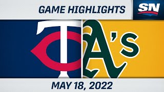 MLB Highlights  Twins vs Athletics  May 18 2022 [upl. by Linehan]