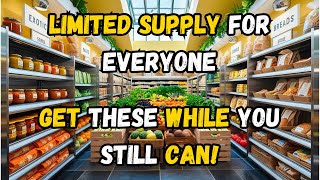 Survival Essentials Prepper Pantry Haul for Food Shortages [upl. by Ardnossak]