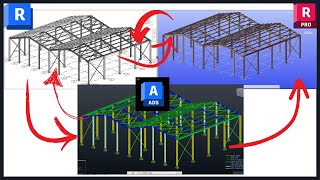 Revit  Robot Structural Analysis  Advance steel  Workflow masterly [upl. by Ayatnwahs]