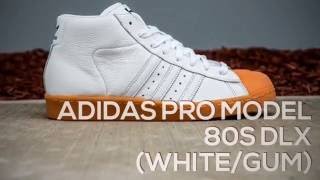 ADIDAS PRO MODEL 80S DLX WHITEGUM  PEACE X9 [upl. by Berke]