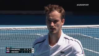 Medvedev vs Krajinovic Australian Open 2021 Highlight [upl. by Morten]