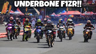 Pertarungan Underbone F1ZR Kencang Pulau Jawa di Road Race Purwokerto [upl. by Htiekram609]