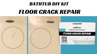 HOW TO REPAIR CRACKED TUB FLOOR with easy DIY Repair Kit [upl. by Ellissa382]