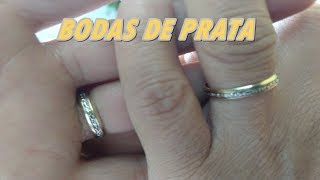 25 Anos Com Novos Anéis De Casamento  Bodas De Prata [upl. by Itnuahsa]