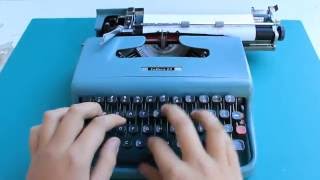 Typewriting  1963 Olivetti Lettera 22 typewriter [upl. by Yaned]