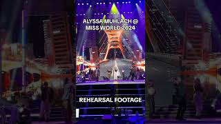 AXIS Rehearsals  Alyssa Muhlach at the Miss World 2024 [upl. by Aiyt160]