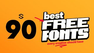 90 Fonts ALL Graphic Designers Should Install Before 2024 [upl. by Einaej625]