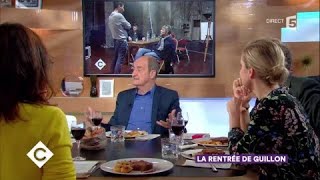 Stéphane Guillon et Sarah Biasini au dîner  C à Vous  14092017 [upl. by Prissy]