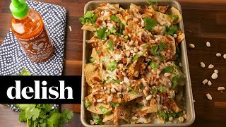 Chicken Pad Thai Nachos  Delish [upl. by Ycam]