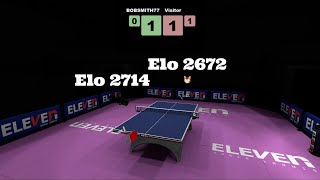 Eleven Table Tennis Best of 3 Match Highlights [upl. by Storm]