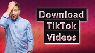 Can I download a TikTok video [upl. by Terrie758]