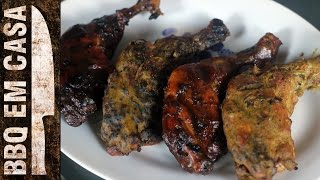 RECEITA DE SOBRECOXA DEFUMADA SMOKED CHICKEN LEG [upl. by Mikes]