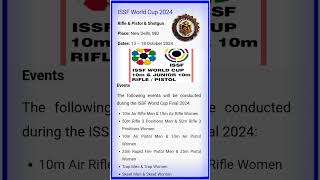 ISSF WORLD CUP 2024 shorts viral currentaffairs gk 2024 [upl. by Filemon144]